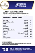 Nutraxin My Vision Eyes Vitamin 60 Soft Jel - Lutein, Zeaxanthin, Omega3, Çinko, Astaksantin, Beta Karoten thumbnail 3