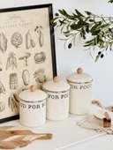 Mien Emaye Kavanoz Seti 13-15-17 Cm EMY-1021B thumbnail 1