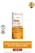 Bioxcin Sun Care Lekeye Eğilimli Ciltler Spf 50 Güneş Kremi 50 ml - Alfa Arbutin, Kolajen, Hyaluronik Asit thumbnail 1