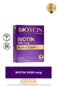 Bioxcin Biotin 5.000 Mcg 30 Tablet - Biotin Çinko 15 Mg Saç Ve Tırnak Vitamini thumbnail 1