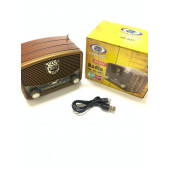 Ataşbey RT-307 Bluetooth, Usb/Sd/Fm/Aux Ahşap Nostalji Müzik Kutusu - 4