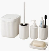 Modern  Banyo Seti – 5 Parça Şık ve Dayanıklı Banyo Aksesuar Seti thumbnail 5