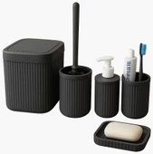 Modern  Banyo Seti – 5 Parça Şık ve Dayanıklı Banyo Aksesuar Seti thumbnail 1