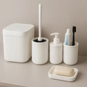 Modern  Banyo Seti – 5 Parça Şık ve Dayanıklı Banyo Aksesuar Seti thumbnail 4