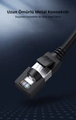 UGREEN CAT6 Saf Bakır Metal Konnektör Ethernet Kablosu, Siyah 1 Metre, 50191 thumbnail 2