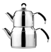 Nehir Modern Midi Çaydanlık - Siyah thumbnail 3