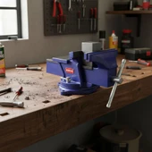 WORKPRO WP233005 100mm 360° Döner Tabanlı Örslü Profesyonel Tezgâh Mengene thumbnail 5