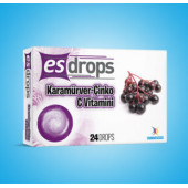 Esdrops Karamürver - Çinko C Vitamin Pastil - 1