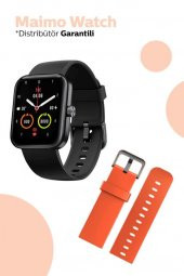70Mai Maimo Watch WT2105 Akıllı Saat 1.69 İnç - Siyah(Ek turuncu kayış) - 1