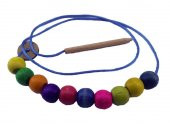 Woodylife Montessori Ahşap Oyuncak Boncuk İp Dizme - 1