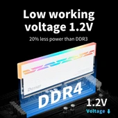 16 Gb 3200 MHz DDR4 Derlar Dl880 Soğutuculu RGB PC Ram thumbnail 1