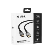 S-link SLX-HD4K03 19+1 HDMI to HDMI 3m Metal v2.0 4K (4096*2160) 60Hz Kablo thumbnail 4
