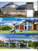 ES5904 WİFİ Güvenlik Kamerası 4 Kameralı Türkçe 4K Ultra Hareketli Sesli Gece Görüşlü Akıllı Kamera thumbnail 4