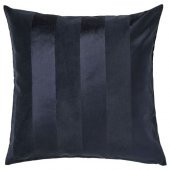 Minder-Kırlent Kılıfı 50x50 cm Koyu Mavi Renk Fermuarlı Kılıfı Pamuk Ev Dekorasyonu - 1