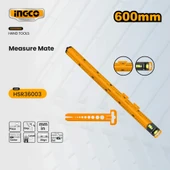 Ingco HSR36003 60cm Endüstriyel Alüminyum Su Terazili Cetvel thumbnail 2