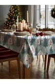 Medi Home Yılbaşı Kış Ormanı Deseni Masa Örtüsü thumbnail 2
