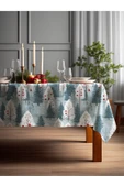 Medi Home Yılbaşı Kış Ormanı Deseni Masa Örtüsü thumbnail 1
