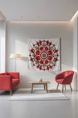 Medi Home SERENE MANDALA DUVAR HALISI DUVAR ÖRTÜSÜ TAPESTRY thumbnail 2