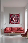 Medi Home ZEPHYR MANDALA DUVAR HALISI DUVAR ÖRTÜSÜ TAPESTRY thumbnail 1