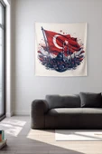 Medi Home Mustafa Kemal Atatürk Duvar Halısı Duvar Örtüsü thumbnail 1