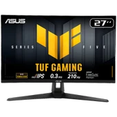 ASUS TUF GAMING VG27AQ5A 27" 210Hz 0.3ms HDMI DP Type-C Adaptive Sync QHD Fast IPS Gaming Monitör thumbnail 1