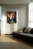 Medi Home Mustafa Kemal Atatürk Duvar Halısı Duvar Örtüsü thumbnail 1