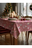 Medi Home Yılbaşı Pastel Noel Deseni Masa Örtüsü thumbnail 2