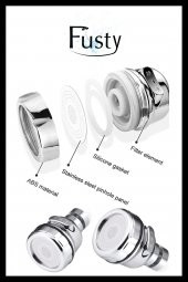 Krom 3 Fonksiyonlu Basınçlı Mutfak Lavabo Başlığı 360 Derece Döner Musluk Ucu Püskürtme Başlığı thumbnail 2