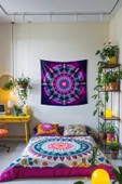 Medi Home INIFITY MANDALA DUVAR HALISI DUVAR ÖRTÜSÜ TAPESTRY thumbnail 1