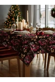 Medi Home Yılbaşı Kış Ormanı Meyve Dalları Masa Örtüsü thumbnail 2