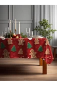 Medi Home Yılbaşı Zencefilli Kurabiye Deseni Masa Örtüsü thumbnail 1