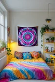 Medi Home ORNATE MANDALA DUVAR HALISI DUVAR ÖRTÜSÜ TAPESTRY thumbnail 1