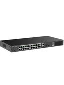 Ruijie Reyee RG-ES228GS-P 24 Port Poe 2 Port Uplink 2 Port SFP Full Gigabit Yönetilebilir 370W PoE Switch thumbnail 1
