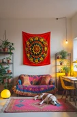 Medi Home EMBER MANDALA DUVAR HALISI DUVAR ÖRTÜSÜ TAPESTRY thumbnail 2