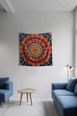 Medi Home LUM MANDALA DUVAR HALISI DUVAR ÖRTÜSÜ TAPESTRY thumbnail 2