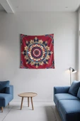 Medi Home MIRAGE MANDALA DUVAR HALISI DUVAR ÖRTÜSÜ TAPESTRY thumbnail 2