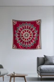 Medi Home NOVA MANDALA DUVAR HALISI DUVAR ÖRTÜSÜ TAPESTRY thumbnail 3