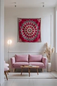 Medi Home NOVA MANDALA DUVAR HALISI DUVAR ÖRTÜSÜ TAPESTRY thumbnail 1