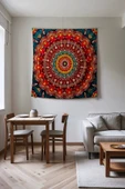 Medi Home ETHEREAL MANDALA DUVAR HALISI DUVAR ÖRTÜSÜ TAPESTRY thumbnail 1