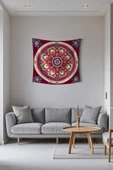 Medi Home GRACEFUL MANDALA DUVAR HALISI DUVAR ÖRTÜSÜ TAPESTRY thumbnail 2