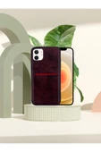 DEERDERİ İphone Hakiki Deri Dikişli Karlıklı Kılıf Iphone 11 thumbnail 1