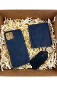 Dörtel Tedarik Hakiki Deri Lacivert Kartlık, Telefon Kılıfı, Anahtarlık (Kişiye Özel Baskı Yapılabilir) thumbnail 1