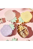 Dörtel Tedarik Ananas Görünümlü Çocuk Beslenme Çantası 3 Bölmeli Taşınabilir Yemek Kabı thumbnail 3