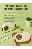 Dörtel Tedarik Sevimli Öğle Yemeği Kutusu, Okulda Gençler ve Çocuklar için Taşınabilir 2 Bölmeli Saklama Kabı thumbnail 3