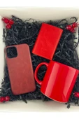 Dörtel Tedarik Hakiki Deri Mekanizmali Cüzdan, Kırmızı Telefon Kılıfı, Seramik Kupa (Kişiye Özel Baskı Yapılabilir) thumbnail 1