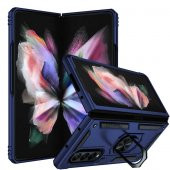 Galaxy Z Fold 3 Kılıf Zore Vega Yüzük Standlı Zırh Kılıf - 5