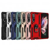 Galaxy Z Fold 3 Kılıf Zore Vega Yüzük Standlı Zırh Kılıf - 8