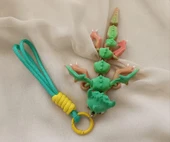 Anahtarlık Çanta Süsü 3D Ejderha Oynar Eklem Oyuncak Yılbaşı Doğum Günü Hediye Sarı thumbnail 5