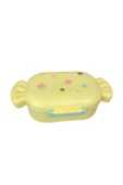 Dörtel Tedarik Sevimli Şeker Şekilli Çocuk Beslenme Kutusu Kaşıklı 2 Bölmeli Yemek Saklama Kabı thumbnail 3