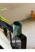 Dörtel Tedarik Handmade Geyik Desenli Porselen Kupa Yeşil thumbnail 1